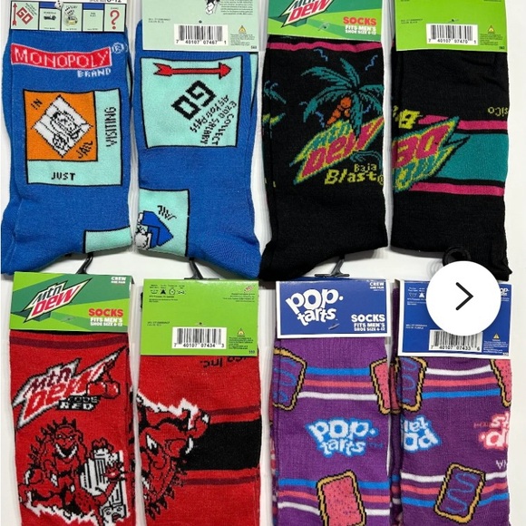 NWT RANDOM MYSTERY SOCK BUNDLE
EACH BUNDLE HAS TEN PAIRS OF
FUN CRAZY SOCKS - Picture 4 of 5